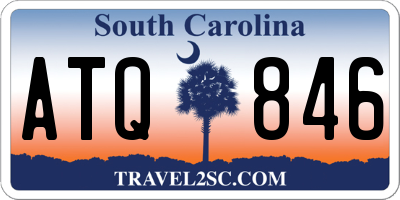 SC license plate ATQ846