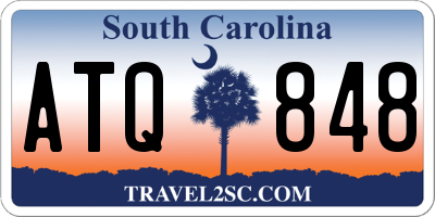 SC license plate ATQ848