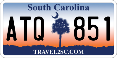 SC license plate ATQ851