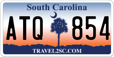 SC license plate ATQ854