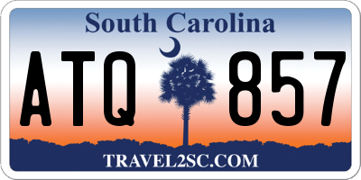 SC license plate ATQ857