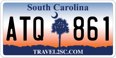 SC license plate ATQ861
