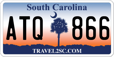 SC license plate ATQ866