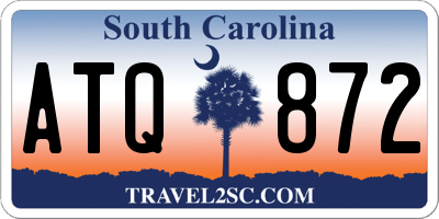 SC license plate ATQ872