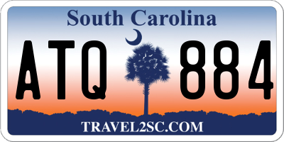 SC license plate ATQ884