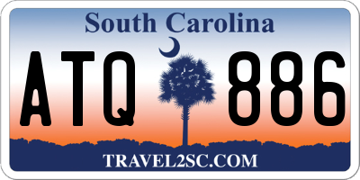 SC license plate ATQ886