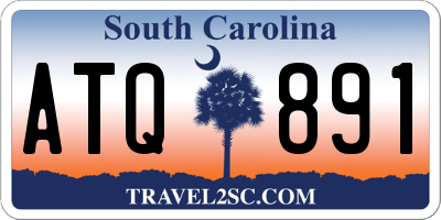 SC license plate ATQ891