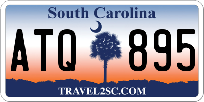 SC license plate ATQ895