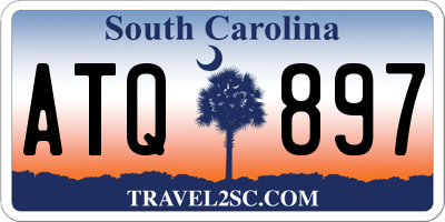 SC license plate ATQ897