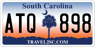 SC license plate ATQ898