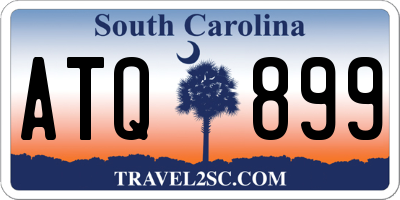 SC license plate ATQ899