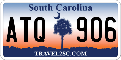 SC license plate ATQ906