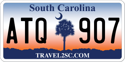 SC license plate ATQ907