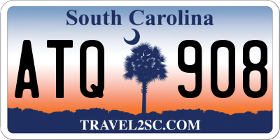 SC license plate ATQ908