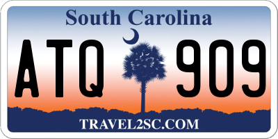 SC license plate ATQ909