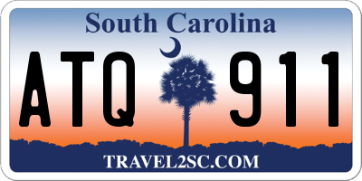 SC license plate ATQ911