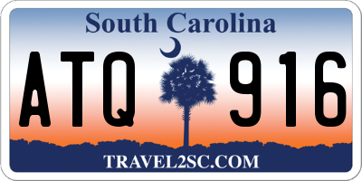 SC license plate ATQ916