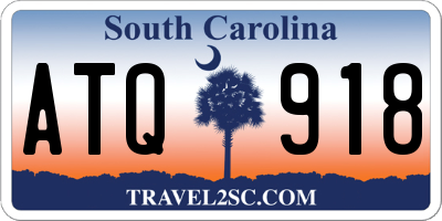SC license plate ATQ918