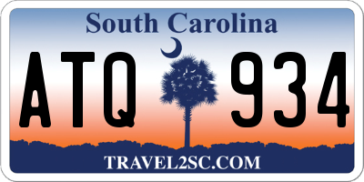 SC license plate ATQ934