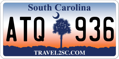 SC license plate ATQ936
