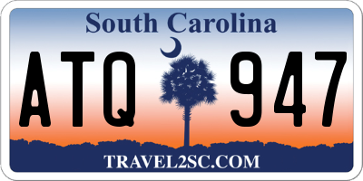 SC license plate ATQ947