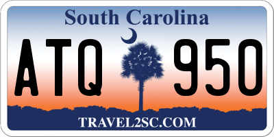 SC license plate ATQ950