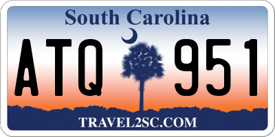 SC license plate ATQ951