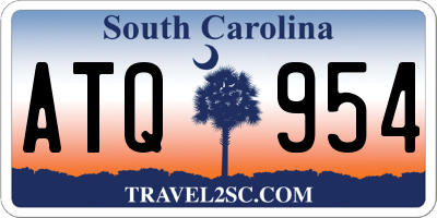 SC license plate ATQ954
