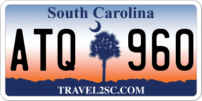 SC license plate ATQ960