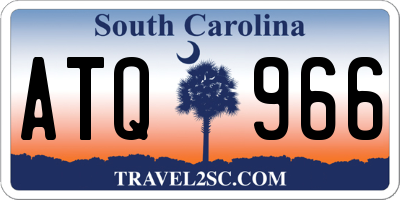 SC license plate ATQ966