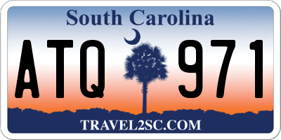 SC license plate ATQ971
