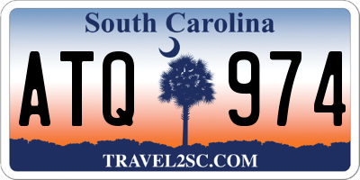 SC license plate ATQ974