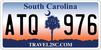 SC license plate ATQ976