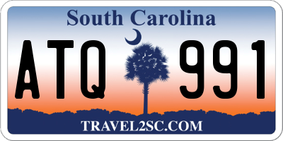 SC license plate ATQ991