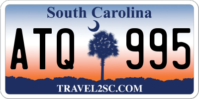 SC license plate ATQ995