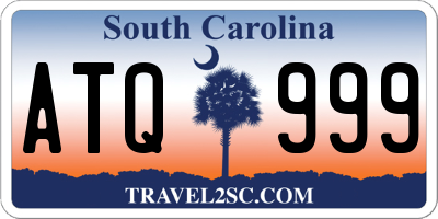 SC license plate ATQ999