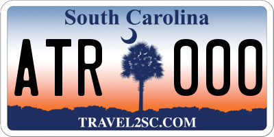 SC license plate ATR000