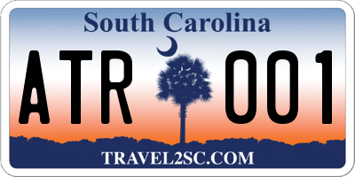 SC license plate ATR001