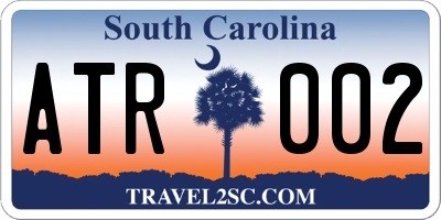 SC license plate ATR002