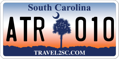 SC license plate ATR010