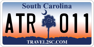 SC license plate ATR011