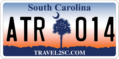 SC license plate ATR014