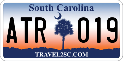 SC license plate ATR019