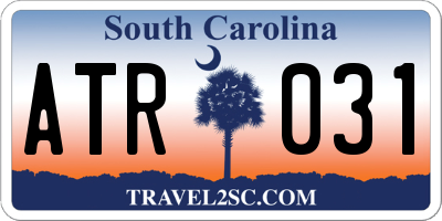SC license plate ATR031