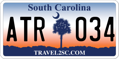 SC license plate ATR034