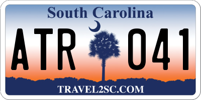 SC license plate ATR041