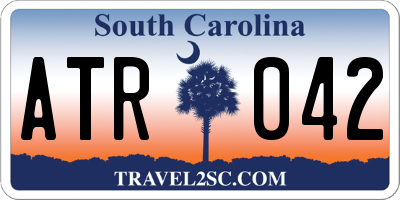 SC license plate ATR042