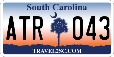 SC license plate ATR043