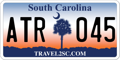 SC license plate ATR045