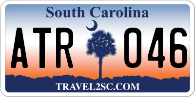 SC license plate ATR046